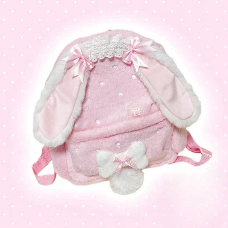 Kawaii Sweet Bunny Plush Backpack